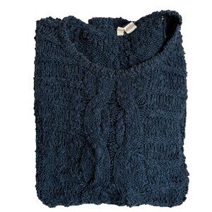 Moth by Anthropologie Boho Open Knit Sweater High Low Sweater - Size Medium